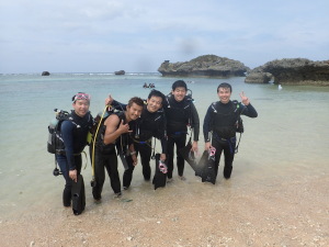 沖縄でダイビングです！！！