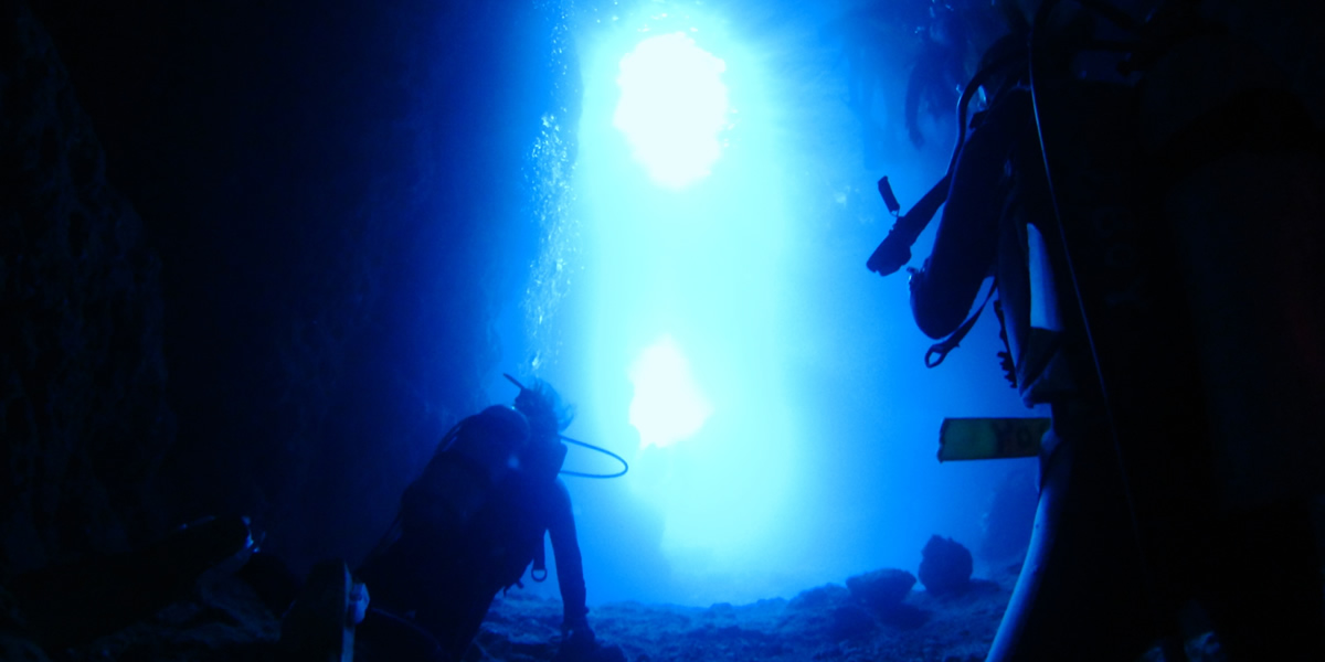 パラセーリングうるま市&青の洞窟体験ダイビング